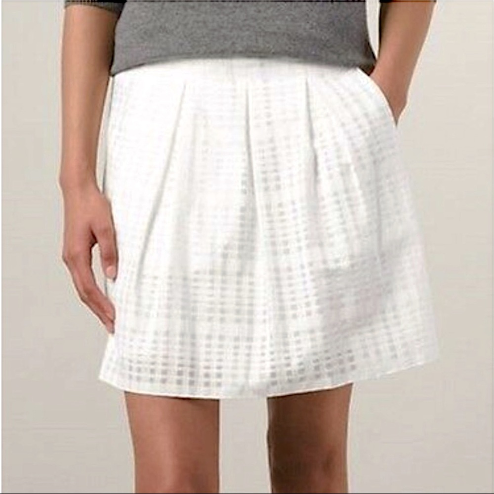 Vince Casual Pleated A-line Skirt w/ Pockets
